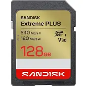 SanDisk Extreme PLUS SDXC-geheugenkaart 128 GB UHS-I