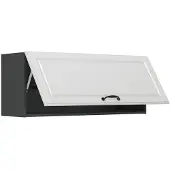 Vicco Hangkast R-Line, Wit landelijk/Antraciet, 100 cm Plat
