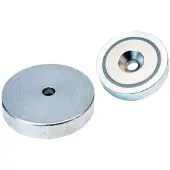 Slice NdFeB-magn. plaatgrijper m.boor 20 x 6,0 mm