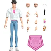 Mattel actiefiguur KPop Demon Hunters Jinu speelgoed roze.