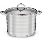 Tadar Grote RVS Pan met Deksel - 18L - Inductie Geschikt