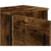 vidaXL Nachtkastjes 2 st 40x30x40 cm bewerkt hout gerookt eikenkleurig