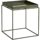 HAY Tray Table medium bijzettafel olijfgroen, 40x40x44 cm