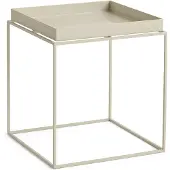 HAY Tray Table medium bijzettafel warm beige, 40x40x44 cm