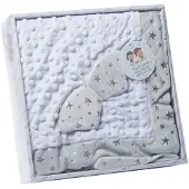Gamberritos babydeken bolletjes 80 x 110 cm wit