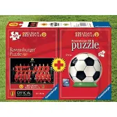 Ravensburger duopack Red Devils 2018 - 100 stukjes puzzel + 3D puzzleball 54 stukjes