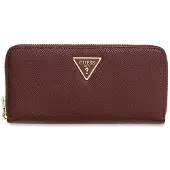 GUESS portemonnee Laurel II Large Zip Around Wallet Burgundy wijnrood