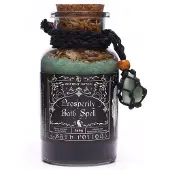 Ancient Wisdom Ancient Witch prosperity bath spell potion 240 gram - voorspoed - badzout met himalayazout - aventurijn hanger - sinaasappel en kaneel - heksen badzout