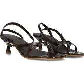 Stefano lauran Dames Sandalen 25086 - Bruin - Maat 38