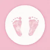 Ambiente Lunch Servetten – Baby Steps Girl (2 pakken)