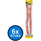 Voskes 6x Runderhuid Sticks Rund & Kip - Hondensnack - 400g