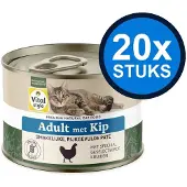 VITALstyle 20x Adult met Kip - Kattenvoer Natvoer Blik - 200g