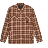 Quiksilver - Blouses - Venture Sherpa Overshirt Java voor Heren van Katoen - Maat XL - Bordeauxrood