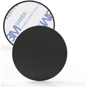 BDS Metalen Plaatje voor Magnetische Telefoonhouder - 40mm Zwart Mat