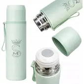 Mennica Bydgoska RVS Thermosbeker Mintgroen 500ml - Houdt Drankjes Warm/Koud