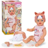 Baby Born Lena Kat - Babypop - 36 cm met accessoires - 7 functies - Vanaf 1 jaar