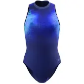 Speedo - Women's Print Hydrasuit Swimsuit - Badpak 36, blauw