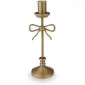 Vtwonen - Kandelaar - Metaal - Goud Strik - 9.5x33 cm