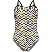 Arena Dames badpak Fruits Lightdrop Back wit/multi-zwart