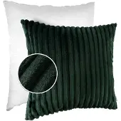 ANRO Sierkussen Smaragdgroen 40x40 cm - Ribfluweel - Inclusief vulling