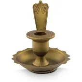 Vtwonen - Kandelaar - Metaal - Goud - 17x10x8 cm