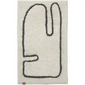 Ferm Living Lay badmat 50x70 cm Off white-coffee