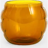 Home Studyo Waterglas Bob Amber Glass (Set van 2)