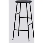 HAY Cornet ronde barkruk 75 cm Smoked oiled oak-soft black