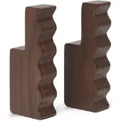 Ferm Living Haakje Unda Dark Brown (Set van 2)