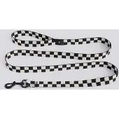 HAY Dogs Leash Flat Check M|L | Black, white