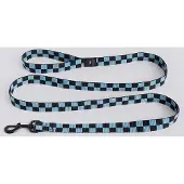 HAY Dogs Leash Flat Check M|L | Blue, black
