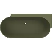 Arcqua Havana Back To Wall Ligbad Rechts 170x80 cm Mat Groen