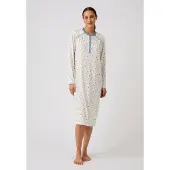 Damart - Nachthemd warme schouders Thermolactyl - Dames - Wit - 50-52 (XL)