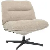 Livin24 Fauteuil Sara draaibaar velvet beige