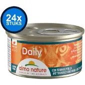 Almo Nature 24x Daily - Kattenvoer Natvoer Blik - Mousse - Tonijn & Kip - 85g