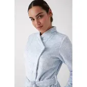 Promise - Badjas Zebra Blauw - maat XXL - Blauw