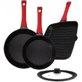 Zwieger Obsidiaan Pannenset 3-delig (24/28cm) + Diepe Pan 28cm