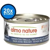 Almo Nature 20x HFC - Kattenvoer Natvoer Blik - Gelei - Tonijn & Zeebarbeel - 70g