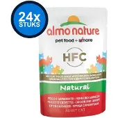 Almo Nature 24x HFC - Kattenvoer Natvoer Maaltijdzakje - Natural - Kip & Garnalen - 55g