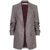 Esqualo Blazer Fancy Trass Bordeaux Rood dames