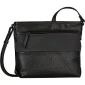 Tom Tailor - TTNICOLINA M schoudertas met mix van materialen - Maat ONESIZE - mixed black