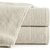 Eurofirany Luxe Badhanddoek LARI 70x140 cm 500 GSM Beige met Borduursel