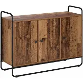 vidaXL Dressoir Oud hout 102 x 35 x 75 cm Bewerkt hout