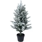 Everlands Allison mini boom d40h60 cm groen/wit