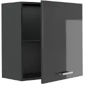Vicco Hangkast R-Line, Antraciet Hoogglans/Antraciet, 60 cm met 1 deur