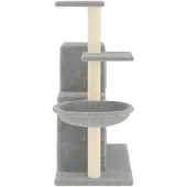 vidaXL Kattenmeubel met sisal krabpalen 83 cm lichtgrijs