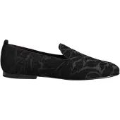 Dolce&Gabbana Zwarte Brokaat Instapschoenen voor Mannen
