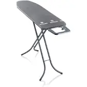 Leifheit Strijkplank Classic M Black - Compact Strijkoppervlak - In Hoogte Verstelbaar - Zwart - 120x38cm