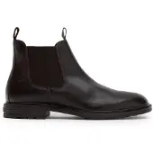 Van lier Zwarte Bern leren chelsea boots | Maat 44