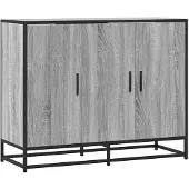 vidaXL Dressoir, grijs Sonoma, 94x35x76 cm, houtvezel